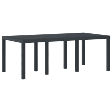 vidaXL Kerti Asztal Antracit 200x100x73 cm Poli Rattan (871688) kerti bútor