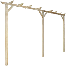 vidaXL Kerti fa pergola 400 x 40 205 cm dekorációs kellék