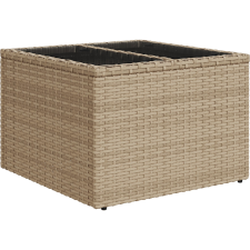 vidaXL Kerti Kanapé Szett 7 pcs Bézs Poli rattan (3345260) kerti bútor