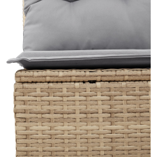 vidaXL Kerti Kanapé Szett 9 pcs bézs és világosszürke (3356348) kerti bútor