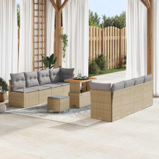 vidaXL Kerti Kanapé Szett Beige és Világosszürke 90 x 55 x 71 cm kerti bútor