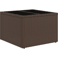 vidaXL Kerti Kanapé Szett párnával 8 pcs Barna és fehér Poli rattan (3354467) kerti bútor