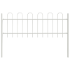 vidaXL Kerti Kerítés Fehér Acél 170 x 60 cm Tartós Kerti Kerítés Panel (42003883)