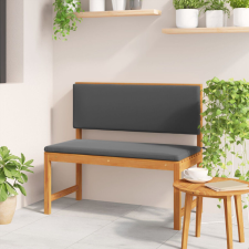 vidaXL Kerti pad párnákkal 100x50x91 cm Tömör akácfa kerti bútor