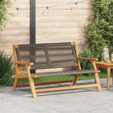 vidaXL Kerti pad Szürke 76x122x73 cm Tömör akácfából kerti bútor