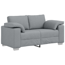 vidaXL Kétfős kanapé Világosszürke 120 cm Textil (4105217) bútor