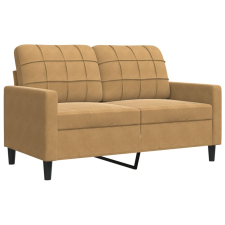 vidaXL kétszemélyes barna bársony kanapé 120 cm bútor