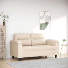 vidaXL kétszemélyes bézs mikroszálas szövetkanapé 120 cm bútor