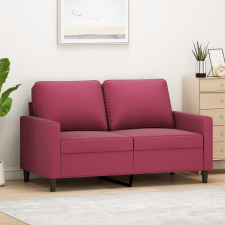 vidaXL kétszemélyes bordó bársony kanapé 120 cm bútor