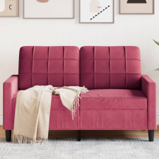 vidaXL kétszemélyes bordó bársony kanapé 120 cm bútor
