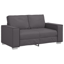 vidaXL Kétszemélyes kanapé Szürke 120 cm Műbőr (4105047) bútor