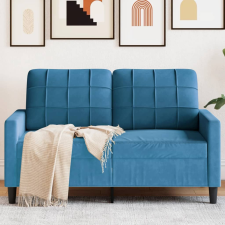 vidaXL kétszemélyes kék bársony kanapé 120 cm bútor