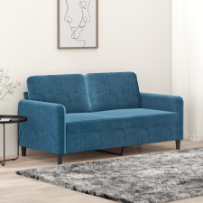 vidaXL kétszemélyes kék bársony kanapé 140 cm bútor