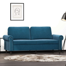 vidaXL kétszemélyes kék bársony kanapé 140 cm bútor