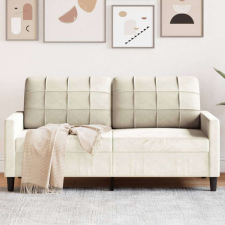 vidaXL kétszemélyes krémszínű bársony kanapé 140 cm bútor