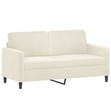 vidaXL kétszemélyes krémszínű bársony kanapé 140 cm (359450) bútor