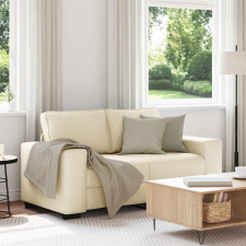 vidaXL kétszemélyes krémszínű szövetkanapé 120 cm bútor