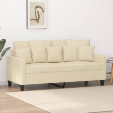 vidaXL kétszemélyes krémszínű szövetkanapé 140 cm bútor