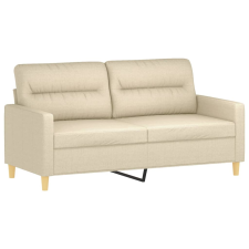 vidaXL kétszemélyes krémszínű szövetkanapé 140 cm (359237) bútor