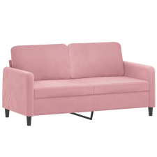 vidaXL kétszemélyes rózsaszín bársony kanapé 140 cm (359445) bútor