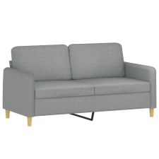vidaXL kétszemélyes világosszürke szövetkanapé 140 cm (359478) bútor
