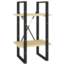 vidaXL kétszintes tömör fenyőfa könyvszekrény 40 x 30 x 70 cm (806412) bútor