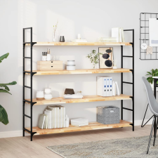 vidaXL kezeletlen tömör akácfa függőpolc 120 x 30 x 4 cm bútor