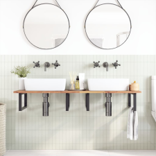 vidaXL kezeletlen tömör akácfa fürdőszobapult 120x50x2 cm fürdőszoba bútor