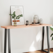 vidaXL kezeletlen tömör fa asztallap 140x40x(2-6) cm bútor