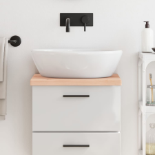 vidaXL kezeletlen tömör fa fürdőszobai pult 40x30x4 cm fürdőszoba bútor