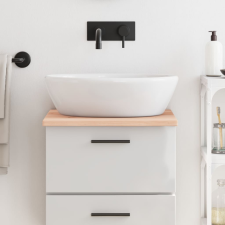 vidaXL kezeletlen tömör fa fürdőszobai pult 40x50x2 cm építőanyag
