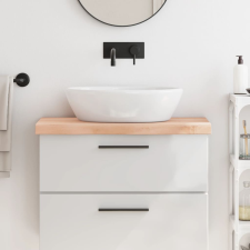 vidaXL Kezeletlen tömör fa fürdőszobai pult 80x30x6 cm fürdőszoba bútor