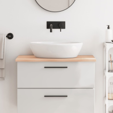 vidaXL kezeletlen tömör fa fürdőszobai pult 80x50x2 cm fürdőszoba bútor