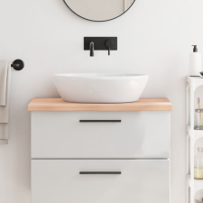 vidaXL kezeletlen tömör fa fürdőszobai pult 80x50x4 cm fürdőszoba bútor