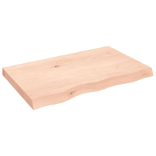 vidaXL Kezeletlen tömör fa fürdőszobai pult 80x50x6 cm fürdőszoba bútor