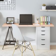 vidaXL kezeletlen tömör tölgyfa asztallap 140x50x4 cm bútor
