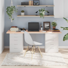 vidaXL Kezeletlen tömör tölgyfa asztallap 180x50x4 cm bútor