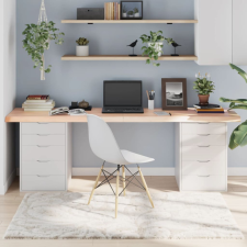vidaXL Kezeletlen tömör tölgyfa asztallap 220x50x6 cm bútor