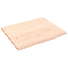 vidaXL Kezeletlen tömör tölgyfa asztallap 60x50x2 cm bútor