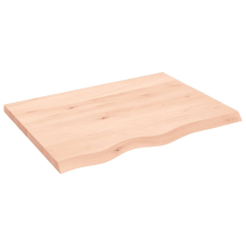 vidaXL kezeletlen tömör tölgyfa asztallap 80x60x4 cm (3156297) bútor