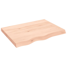 vidaXL kezeletlen tömör tölgyfa asztallap 80x60x6 cm (3156298) bútor