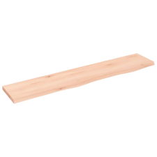 vidaXL kezeletlen tömör tölgyfa fali polc 100x20x2 cm (363557) bútor