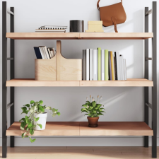 vidaXL kezeletlen tömör tölgyfa fali polc 120x60x(2-4) cm bútor