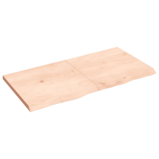 vidaXL kezeletlen tömör tölgyfa fali polc 120x60x(2-4) cm (363578) bútor