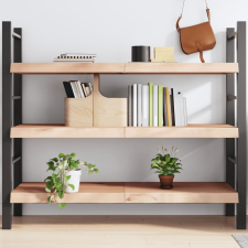 vidaXL kezeletlen tömör tölgyfa fali polc 140x50x(2-6) cm bútor