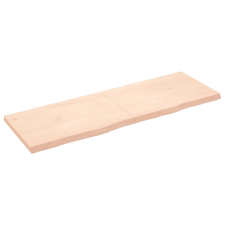 vidaXL kezeletlen tömör tölgyfa fali polc 180x60x(2-6) cm (363603) bútor