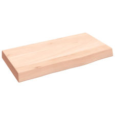 vidaXL kezeletlen tömör tölgyfa fali polc 40x20x4 cm (363504) bútor