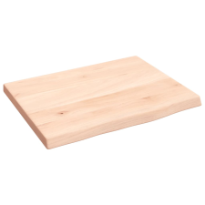vidaXL kezeletlen tömör tölgyfa fali polc 40x30x2 cm (363506) bútor