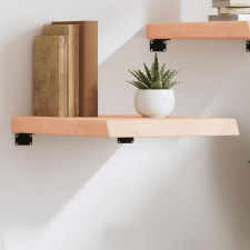vidaXL kezeletlen tömör tölgyfa fali polc 40x60x(2-6) cm bútor