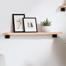 vidaXL kezeletlen tömör tölgyfa fali polc 60x10x2 cm bútor